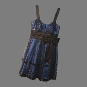 Blondie NitesDark Blue Prom Dress by Stacy Sklar
